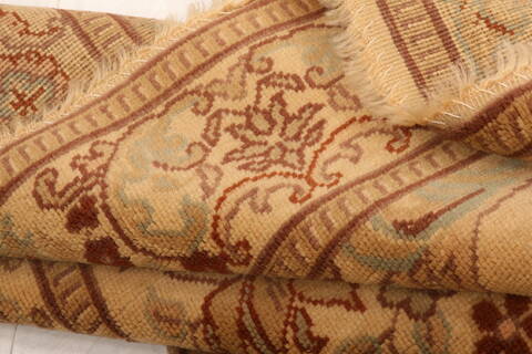 Tabriz Brown Hand Knotted 40 X 60  Area Rug 100-26839 Image 2
