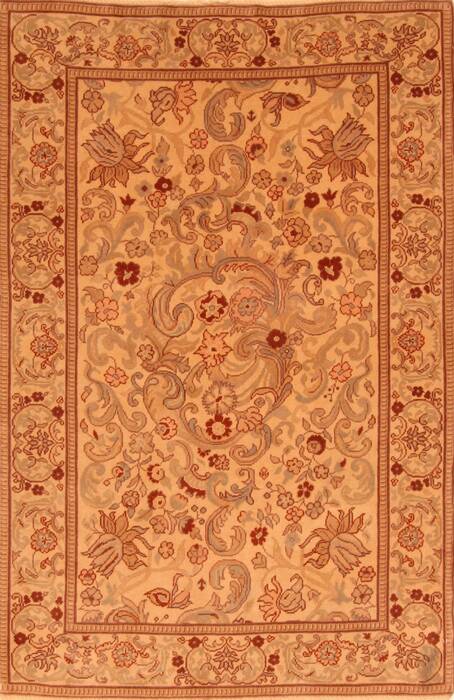 Tabriz Brown Hand Knotted 40 X 60  Area Rug 100-26839 Image 0