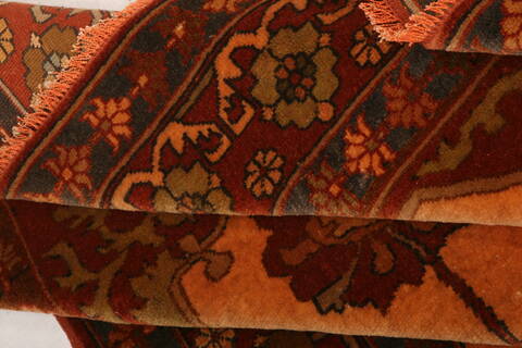 Kurdi Red Hand Knotted 42 X 610  Area Rug 100-26840 Image 6