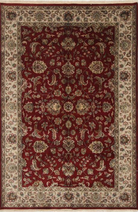 Kashmar Beige Hand Knotted 55 X 80  Area Rug 250-26856 Image 0