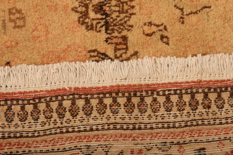 Qum Beige Hand Knotted 48 X 69  Area Rug 100-26857 Image 8
