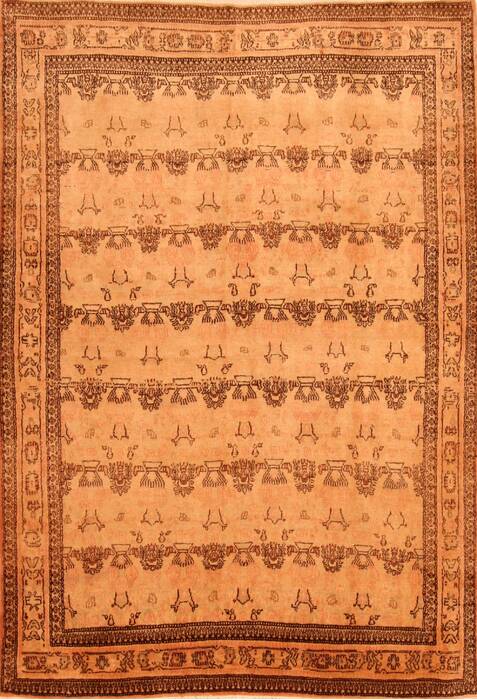 Qum Beige Hand Knotted 48 X 69  Area Rug 100-26857 Image 0