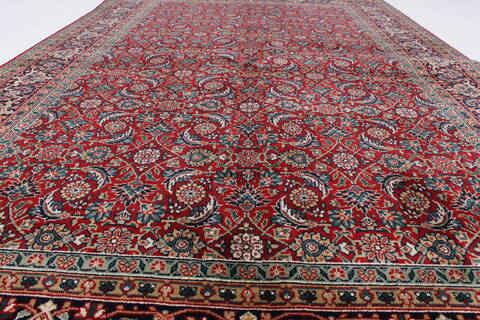Tabriz Green Hand Knotted 50 X 711  Area Rug 250-26859 Image 3