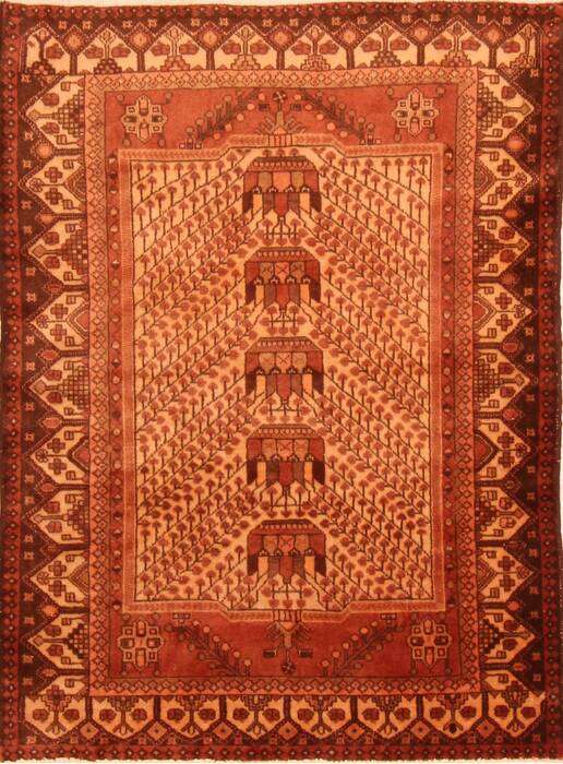 Turkman Brown Hand Knotted 44 X 61  Area Rug 100-26862 Image 0