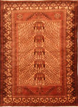 Turkman Brown Hand Knotted 4'4" X 6'1"  Area Rug 100-26862