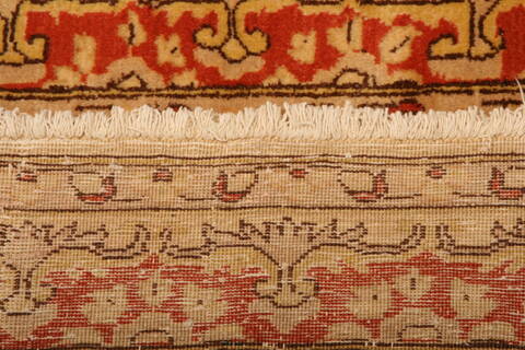 Sarouk Beige Hand Knotted 41 X 57  Area Rug 100-26872 Image 10