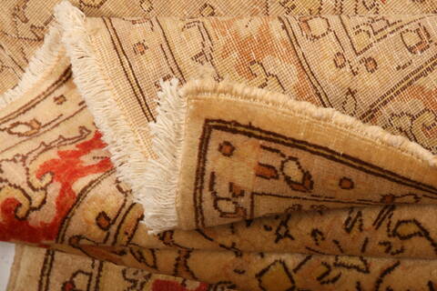 Sarouk Beige Hand Knotted 41 X 57  Area Rug 100-26872 Image 4
