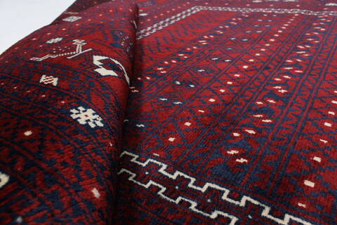 Turkman Blue Hand Knotted 51 X 79  Area Rug 250-26873 Image 12