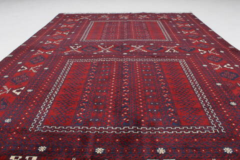 Turkman Blue Hand Knotted 51 X 79  Area Rug 250-26873 Image 3