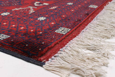 Turkman Blue Hand Knotted 51 X 79  Area Rug 250-26873 Image 7