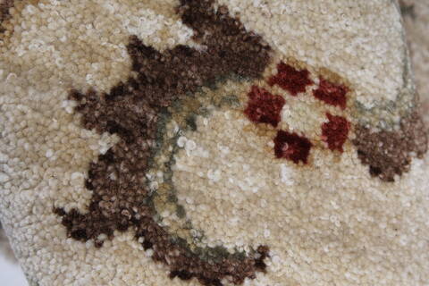 Pishavar Beige Hand Knotted 55 X 83  Area Rug 250-26875 Image 1