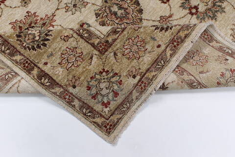 Pishavar Beige Hand Knotted 55 X 83  Area Rug 250-26875 Image 3
