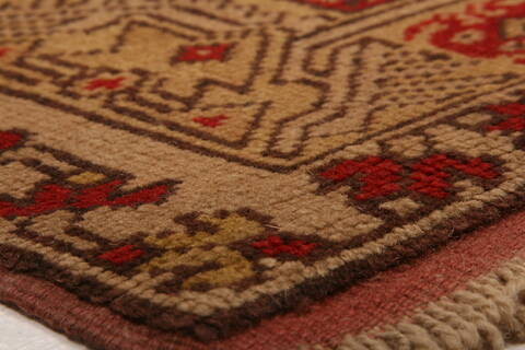 Milas Red Hand Knotted 37 X 57  Area Rug 100-26876 Image 1