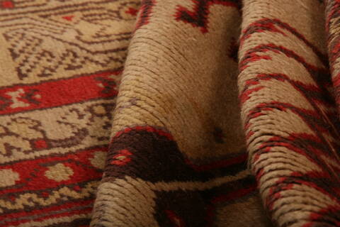 Milas Red Hand Knotted 37 X 57  Area Rug 100-26876 Image 4