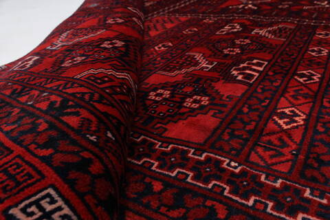 Turkman Blue Hand Knotted 53 X 711  Area Rug 250-26895 Image 1