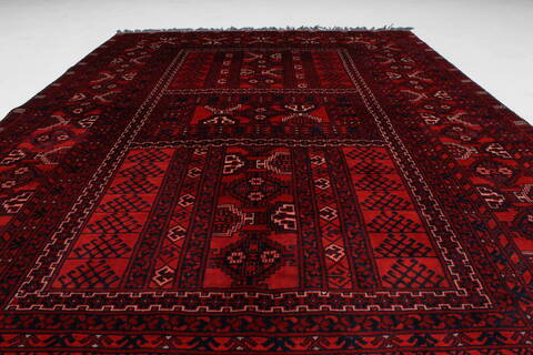 Turkman Blue Hand Knotted 53 X 711  Area Rug 250-26895 Image 4