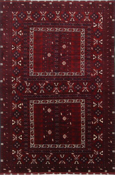 Turkman Beige Hand Knotted 55 X 81  Area Rug 250-26897 Image 0