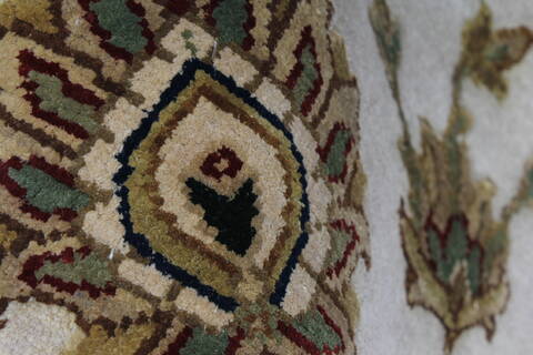 Kashmar Beige Hand Knotted 56 X 82  Area Rug 250-26899 Image 10
