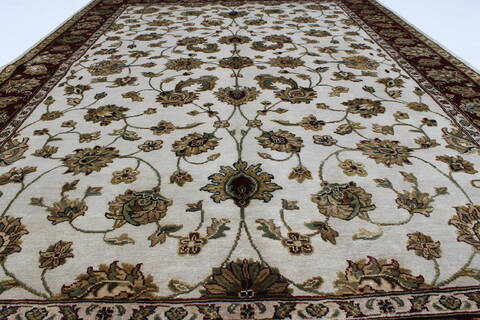 Kashmar Beige Hand Knotted 56 X 82  Area Rug 250-26899 Image 2