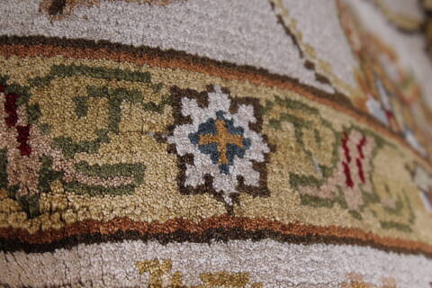 Kashmar Beige Hand Knotted 56 X 80  Area Rug 250-26906 Image 12