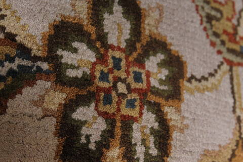 Kashmar Beige Hand Knotted 56 X 80  Area Rug 250-26906 Image 1