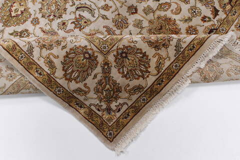 Kashmar Beige Hand Knotted 56 X 80  Area Rug 250-26906 Image 3
