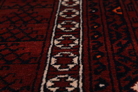 Turkman Blue Hand Knotted 53 X 80  Area Rug 250-26910 Image 9