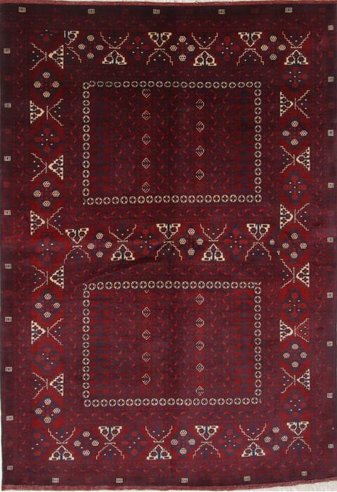 Turkman Blue Hand Knotted 59 X 82  Area Rug 250-26914 Image 0