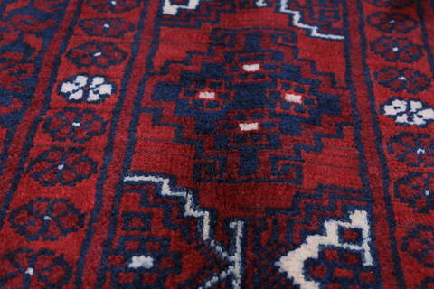 Turkman Blue Hand Knotted 55 X 80  Area Rug 250-26917 Image 7