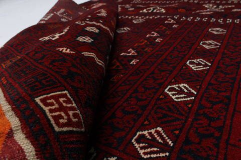 Turkman Blue Hand Knotted 54 X 76  Area Rug 250-26920 Image 10
