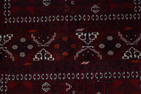 Turkman Blue Hand Knotted 54 X 76  Area Rug 250-26920 Image 4