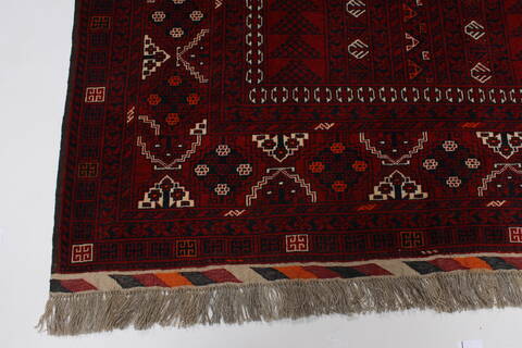 Turkman Blue Hand Knotted 54 X 76  Area Rug 250-26920 Image 5