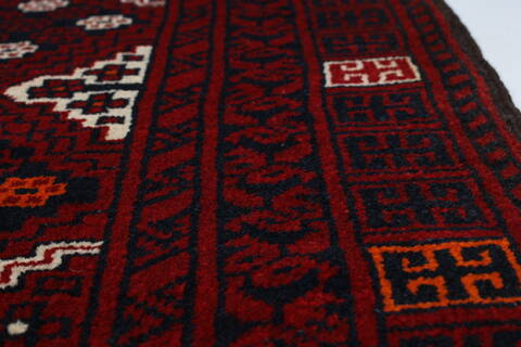 Turkman Blue Hand Knotted 54 X 76  Area Rug 250-26920 Image 7