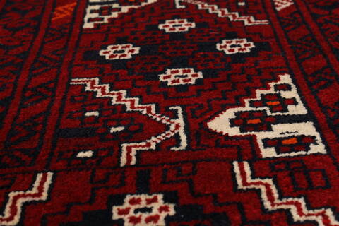 Turkman Blue Hand Knotted 54 X 76  Area Rug 250-26920 Image 8