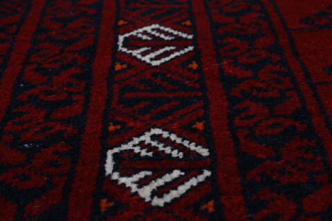 Turkman Blue Hand Knotted 54 X 76  Area Rug 250-26920 Image 9