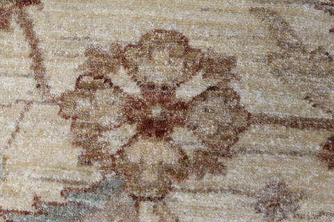 Pishavar Beige Hand Knotted 67 X 99  Area Rug 250-26934 Image 11
