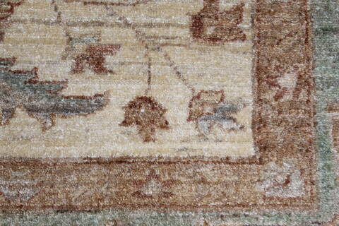 Pishavar Beige Hand Knotted 67 X 99  Area Rug 250-26934 Image 12