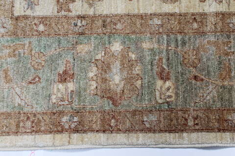 Pishavar Beige Hand Knotted 67 X 99  Area Rug 250-26934 Image 6