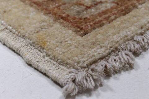 Pishavar Beige Hand Knotted 67 X 99  Area Rug 250-26934 Image 9
