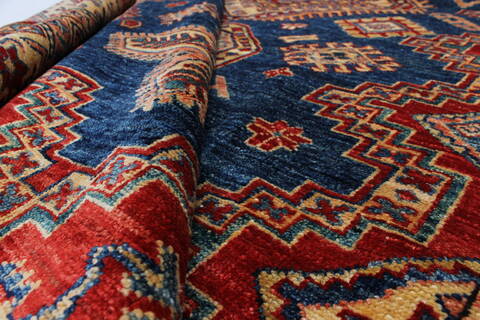 Kazak Blue Hand Knotted 510 X 94  Area Rug 250-26939 Image 1