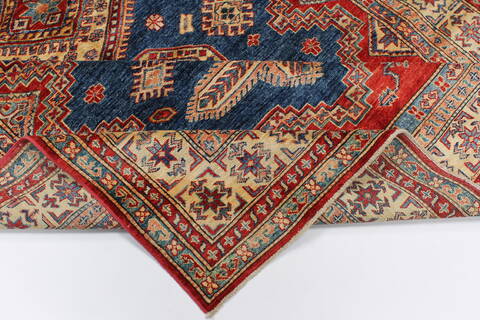 Kazak Blue Hand Knotted 510 X 94  Area Rug 250-26939 Image 2