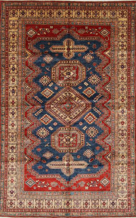 Kazak Blue Hand Knotted 510 X 94  Area Rug 250-26939 Image 0