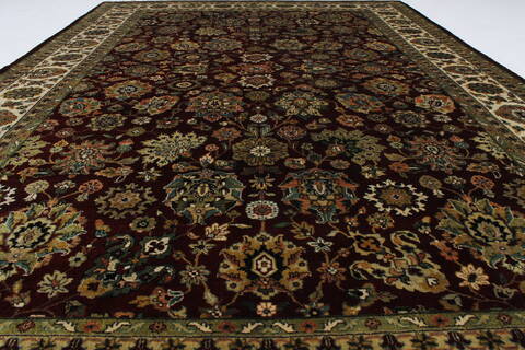 Isfahan Red Hand Knotted 60 X 810  Area Rug 250-26943 Image 4