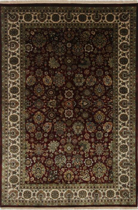 Isfahan Red Hand Knotted 60 X 810  Area Rug 250-26943 Image 0