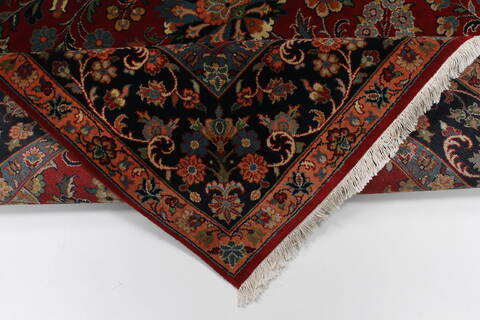 Sarouk Green Hand Knotted 61 X 811  Area Rug 250-26944 Image 2