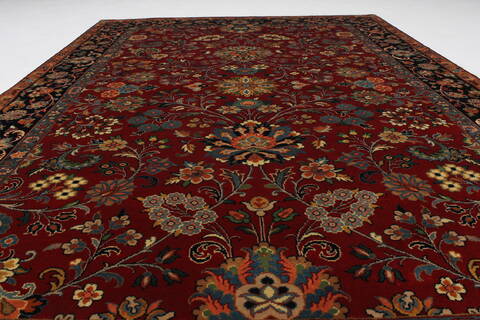 Sarouk Green Hand Knotted 61 X 811  Area Rug 250-26944 Image 4