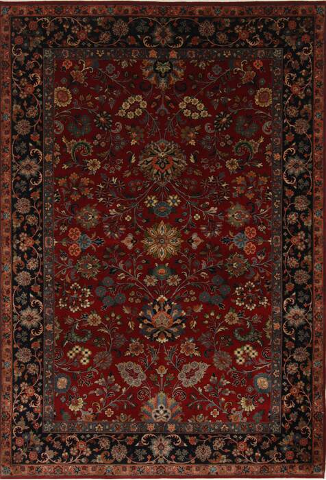 Sarouk Green Hand Knotted 61 X 811  Area Rug 250-26944 Image 0