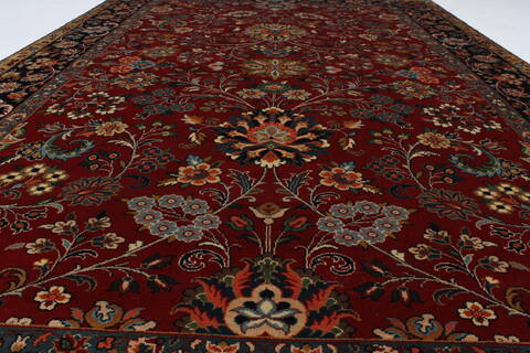 Sarouk Beige Hand Knotted 62 X 91  Area Rug 250-26951 Image 4