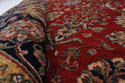 Isfahan Red Hand Knotted 60 X 811  Area Rug 250-26953 Image 1