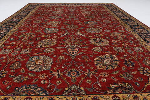 Isfahan Red Hand Knotted 60 X 811  Area Rug 250-26953 Image 4